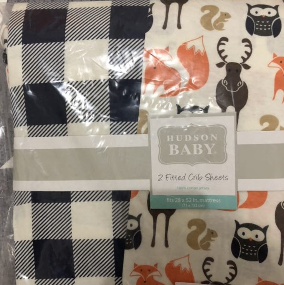 Hudson Baby 2pack baby crib sheet